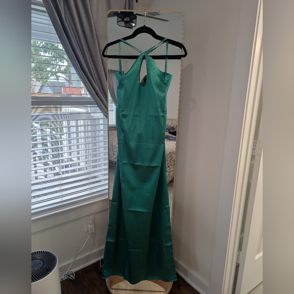 Baobab Dalia Green Fabric Maxi dress